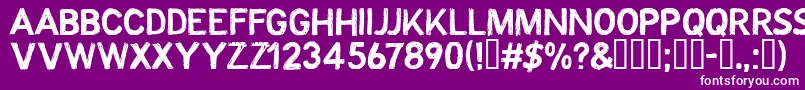 CFOctobre Regular Font – White Fonts on Purple Background