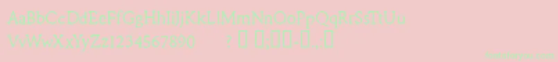 CFRemingtonTypewriter Regul Font – Green Fonts on Pink Background