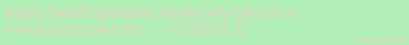 CFRemingtonTypewriter Regul Font – Pink Fonts on Green Background