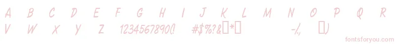 CFSacredPlanet Regular Font – Pink Fonts on White Background
