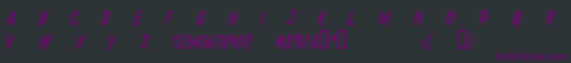 CFSacredPlanet Regular Font – Purple Fonts on Black Background