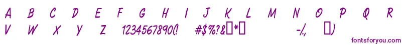 CFSacredPlanet Regular-Schriftart – Violette Schriften