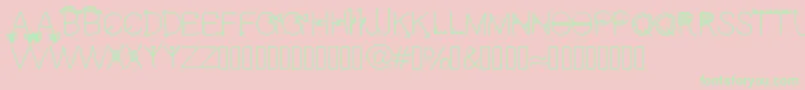 Cfun Font – Green Fonts on Pink Background
