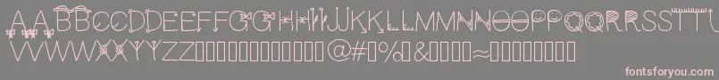 Cfun Font – Pink Fonts on Gray Background