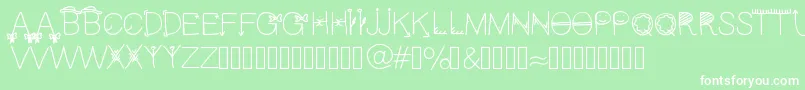 Cfun Font – White Fonts on Green Background