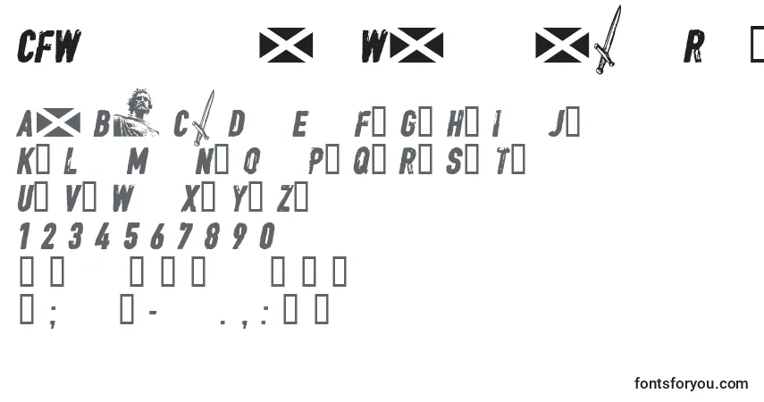 Шрифт CFWilliamWallace Regular – алфавит, цифры, специальные символы