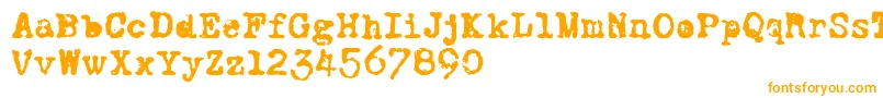 CFWorldatWarPERSO Regular Font – Orange Fonts