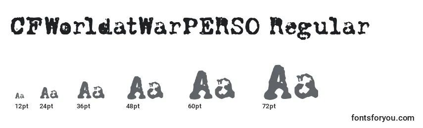 Größen der Schriftart CFWorldatWarPERSO Regular