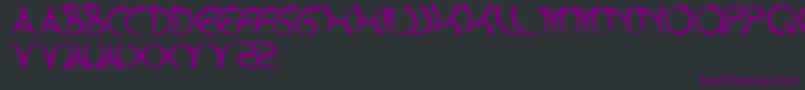 Extrahot Font – Purple Fonts on Black Background