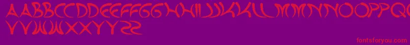 Extrahot Font – Red Fonts on Purple Background