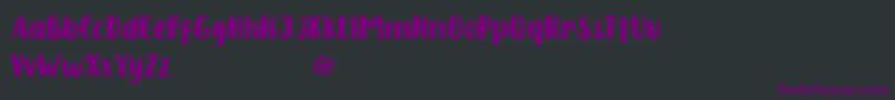 フォントChabitta – 黒い背景に紫のフォント