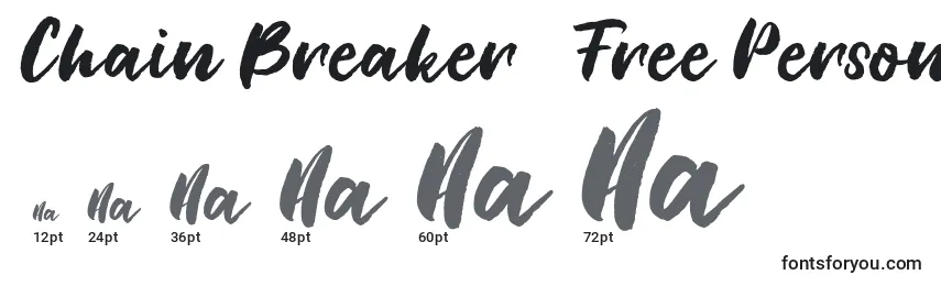 Chain Breaker   Free Personal Use Font Sizes