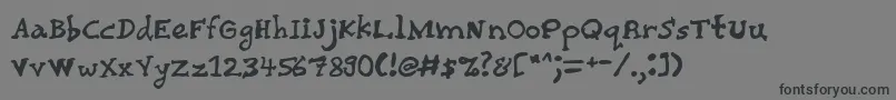 CHAIRG   Font – Black Fonts on Gray Background