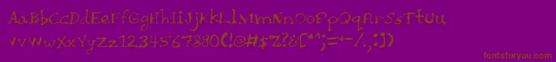 CHAIT    Font – Brown Fonts on Purple Background