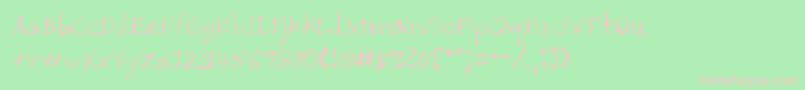 CHAIT    Font – Pink Fonts on Green Background