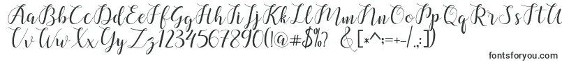 Шрифт chalala – каллиграфические шрифты