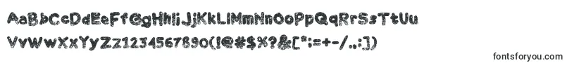 Chalk Scratches Rough Bold-fontti – rikkinäiset fontit