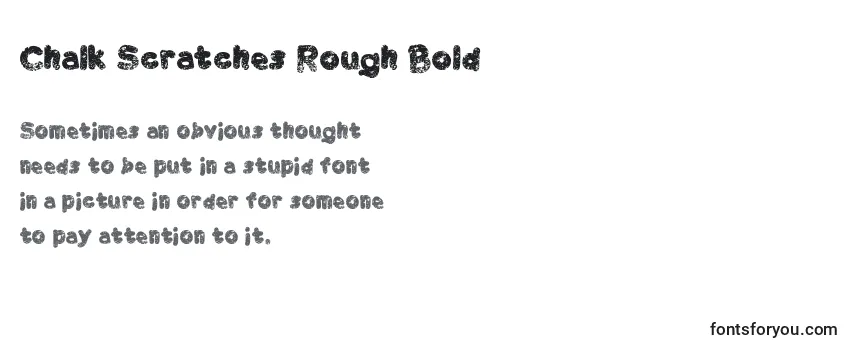 Chalk Scratches Rough Bold-fontti