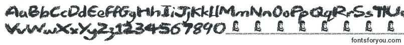 Chalk Stick-fontti – roskafontit
