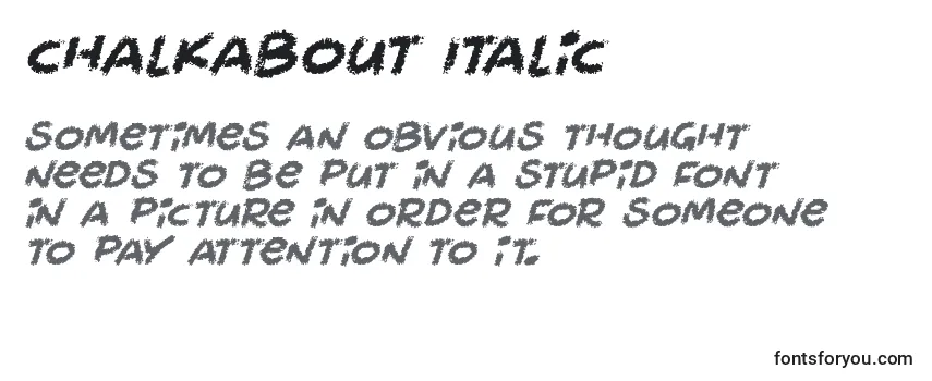 Chalkabout Italic Font
