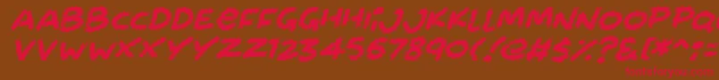 Подробнее о шрифте Chalkabout Italic Шрифт Chalkabout Italic – красные шрифты на коричневом фоне