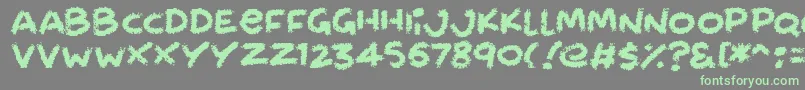 Chalkabout-Schriftart – Grüne Schriften auf grauem Hintergrund