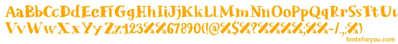 Chalkaholic DEMO-Schriftart – Orangefarbene Schriften