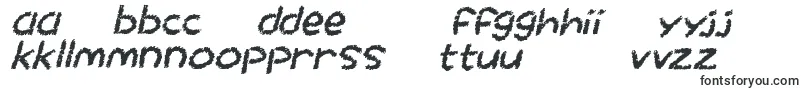 Czcionka Chalktastic Italic – litewskie czcionki