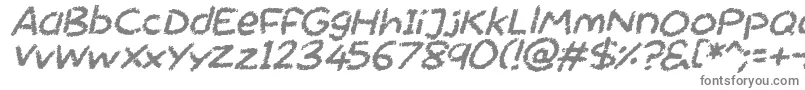 fuente Chalktastic Italic – Fuentes Grises Sobre Fondo Blanco