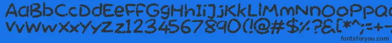 Chalktastic Font – Black Fonts on Blue Background