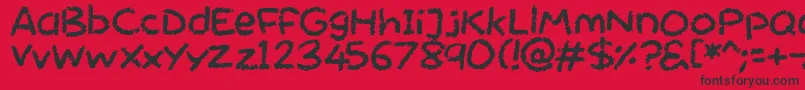 Saiba mais sobre a fonte Chalktastic Fonte Chalktastic – fontes pretas em um fundo vermelho