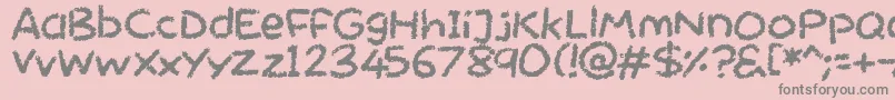Chalktastic-Schriftart – Graue Schriften auf rosa Hintergrund