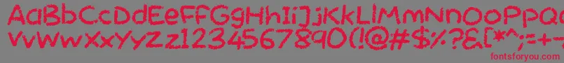 Chalktastic Font – Red Fonts on Gray Background
