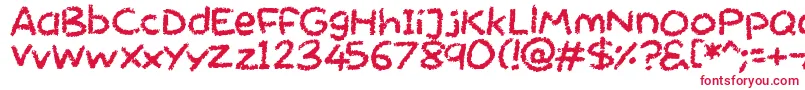 Chalktastic Font – Red Fonts on White Background