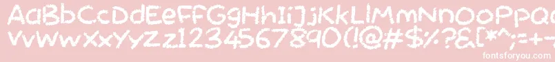 Chalktastic Font – White Fonts on Pink Background