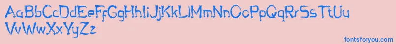 More about Chalky Bronson Font Chalky Bronson Font – Blue Fonts on Pink Background