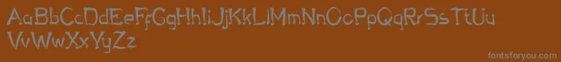 More about Chalky Bronson Font Chalky Bronson Font – Gray Fonts on Brown Background