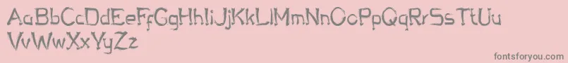 Chalky Bronson-Schriftart – Graue Schriften auf rosa Hintergrund