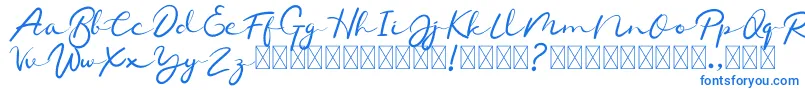 Шрифт Chamelon – синие шрифты