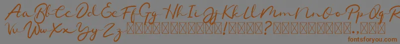 Шрифт Chamelon – коричневые шрифты на сером фоне