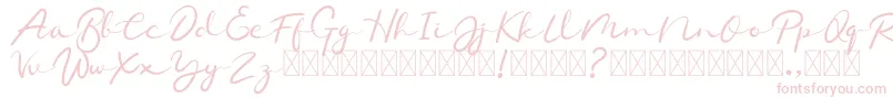 Шрифт Chamelon – розовые шрифты на белом фоне