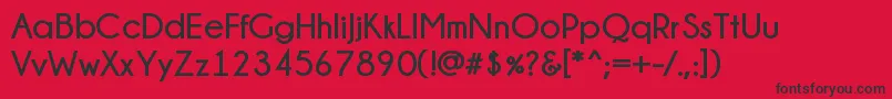 Champagne  Limousines Bold Font – Black Fonts on Red Background
