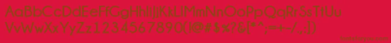 Champagne  Limousines Bold Font – Brown Fonts on Red Background
