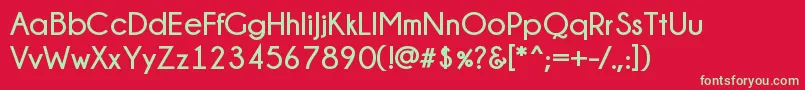 Champagne  Limousines Bold Font – Green Fonts on Red Background