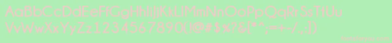 Champagne  Limousines Bold Font – Pink Fonts on Green Background