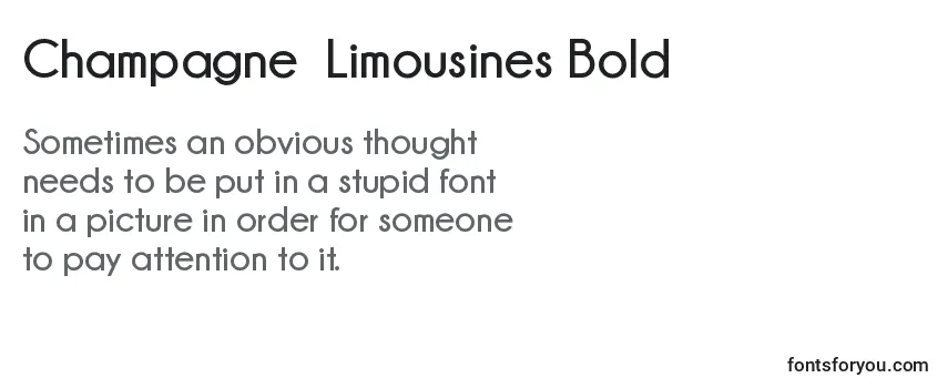 Champagne  Limousines Bold Font