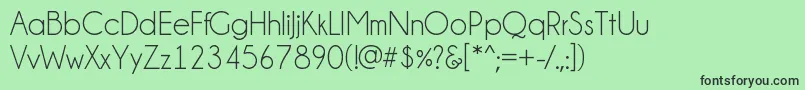 Champagne  Limousines Font – Black Fonts on Green Background
