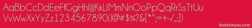 Champagne  Limousines Font – Green Fonts on Red Background