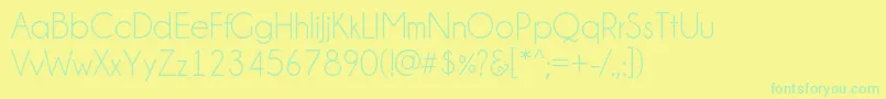 Więcej informacji o czcionce Champagne Limousines Czcionka Champagne Limousines – zielone czcionki na żółtym tle