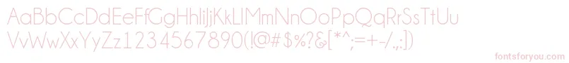Champagne  Limousines Font – Pink Fonts on White Background